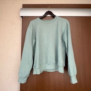 Wilfred Free Terry Fleece Crewneck sweatshirt Yucca Green